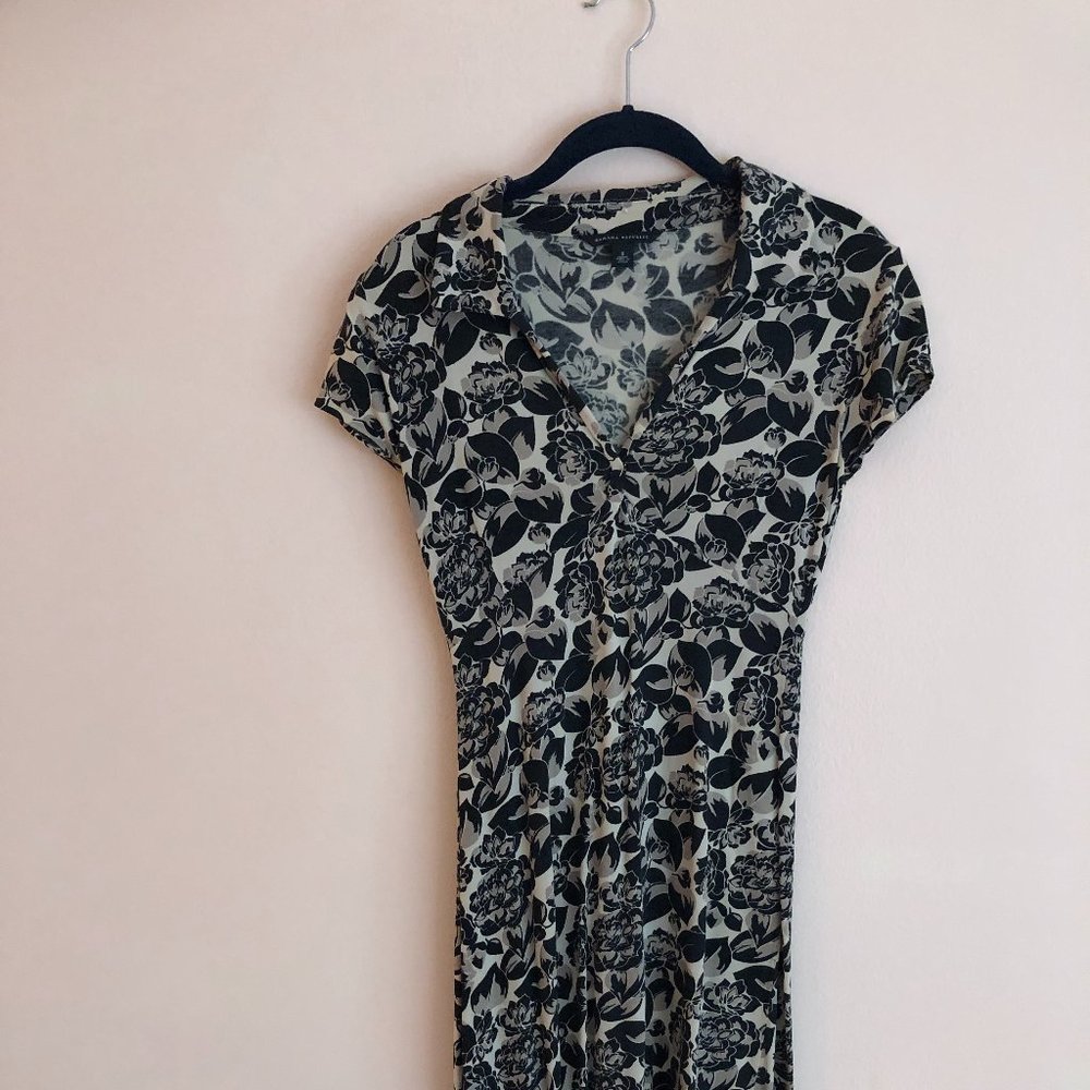 black and white dress